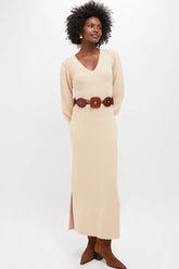 Almond Knit Anya Midi Dress
